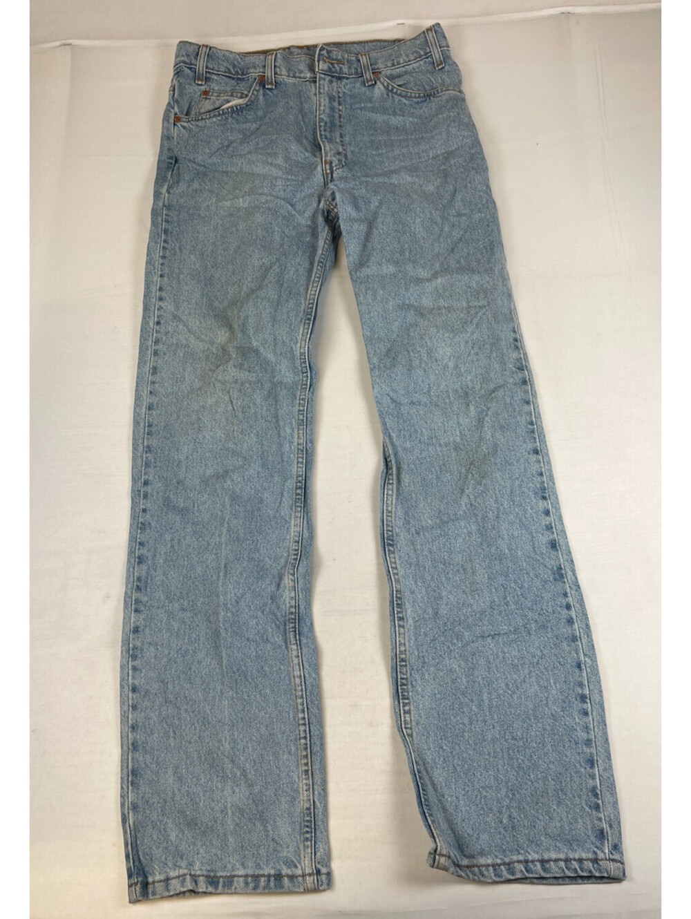 Vintage Levi's 505 Orange Tab Jeans Men's 34x34 Light Wash Straight Leg